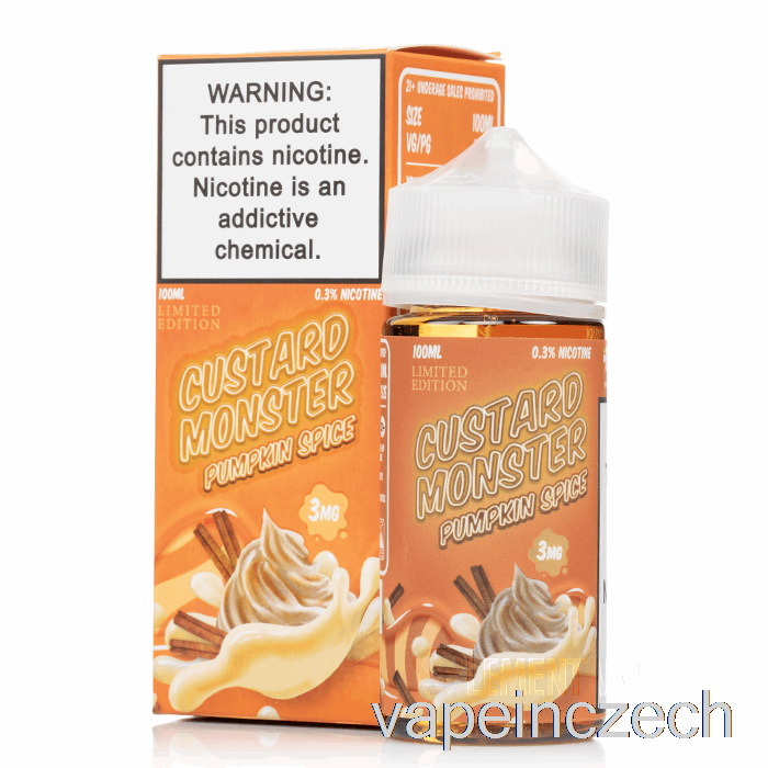 Dýňové Koření - Pudinkové Monstrum - 100ml 3mg Vape Bez Nikotinu